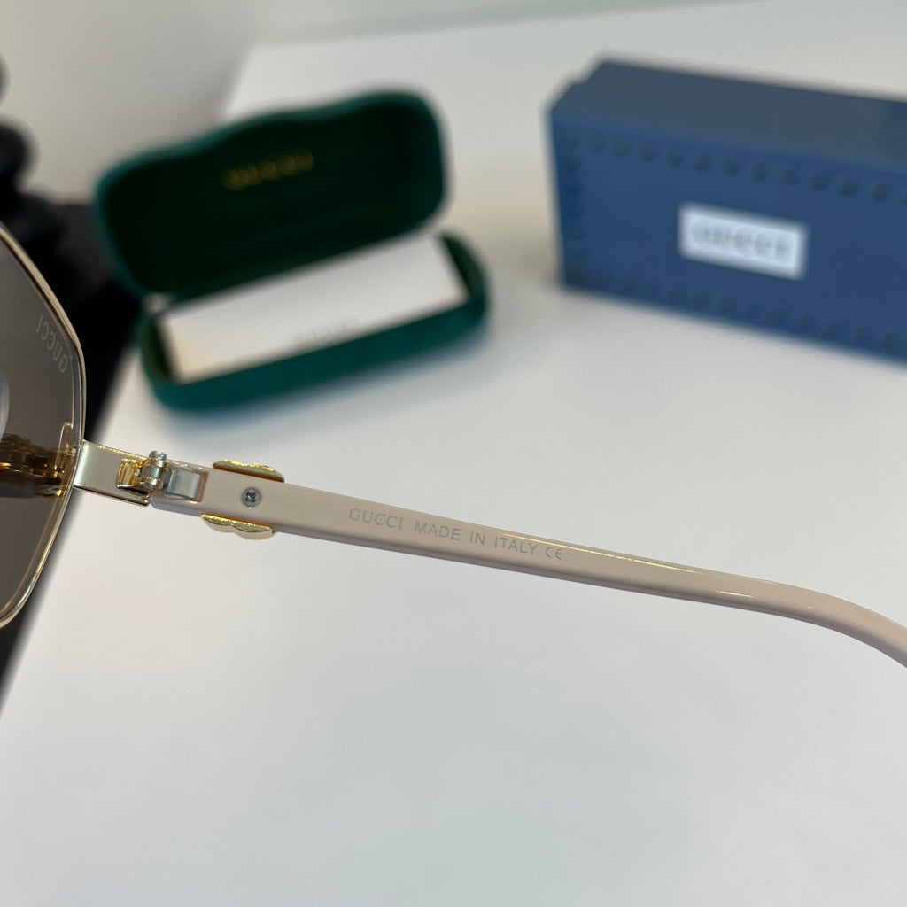 Gucci Oversized Brown Lens Sunglasses for Men & Women - 382150 - detail image 10