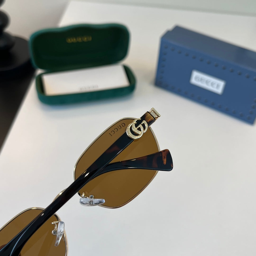 Gucci Oversized Brown Lens Sunglasses for Men & Women - 382151 - detail image 6