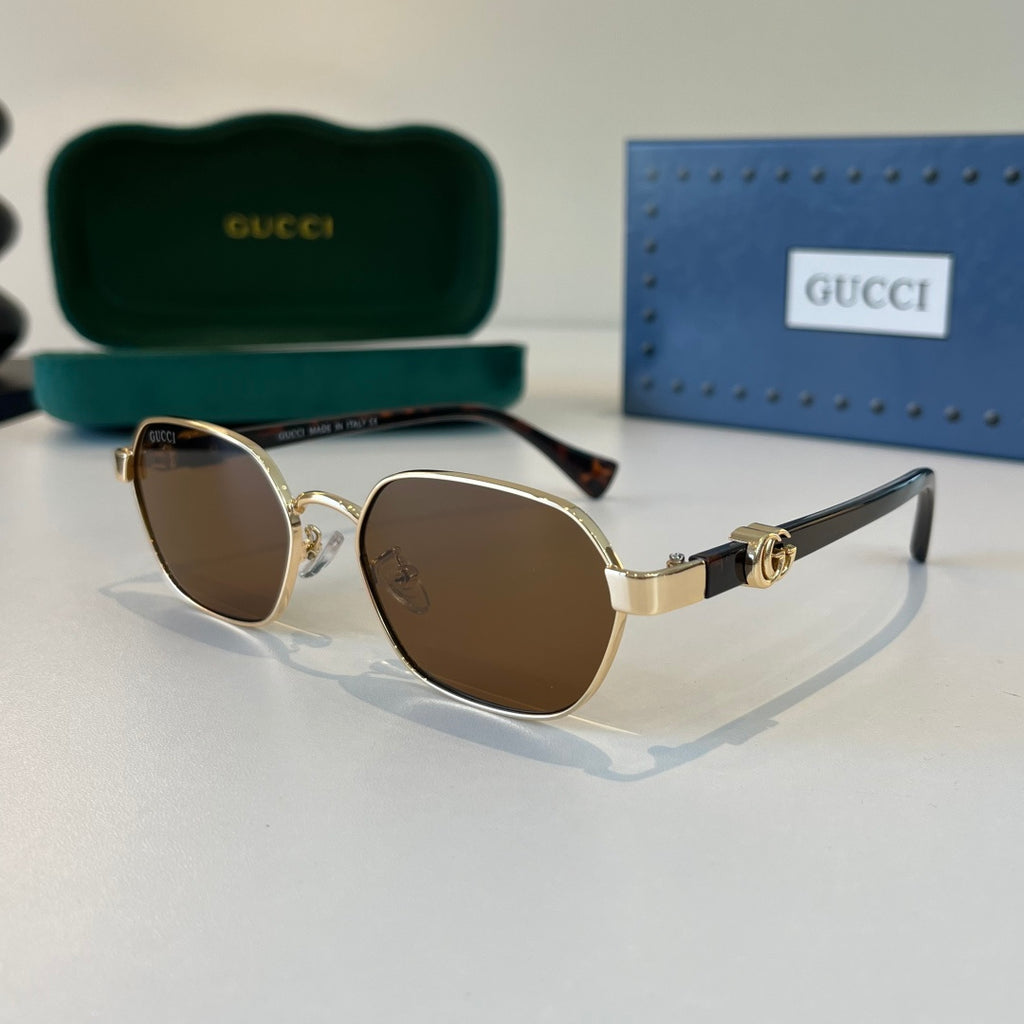Gucci Oversized Brown Lens Sunglasses for Men & Women - 382151 - detail image 3