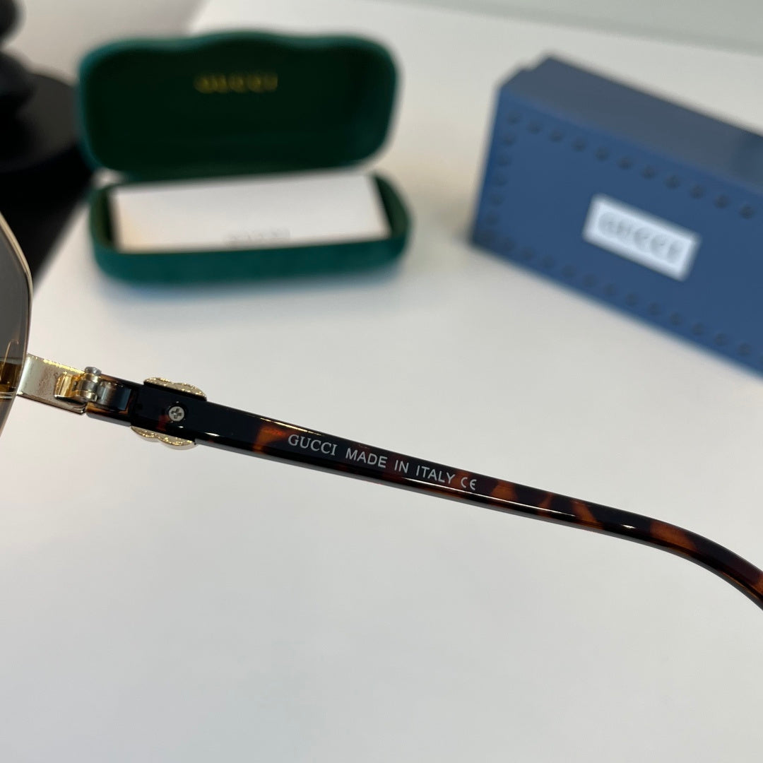Gucci Oversized Brown Lens Sunglasses for Men & Women - 382151 - detail image 9
