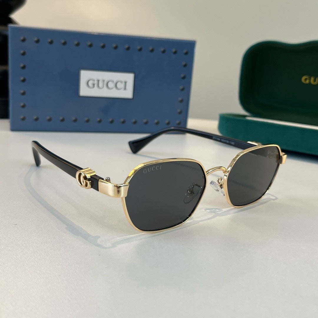 Gucci Oversized Silver Lens Sunglasses for Men & Women - 381952