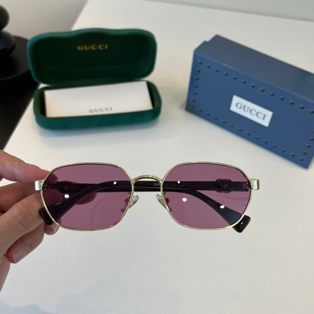 Gucci Oversized Purple Lens Sunglasses for Men & Women - detail image 5
