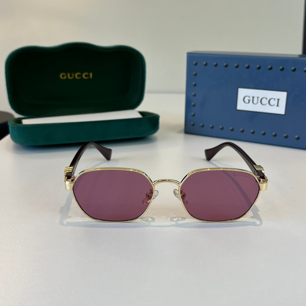 Gucci Oversized Purple Lens Sunglasses for Men & Women - detail image 2