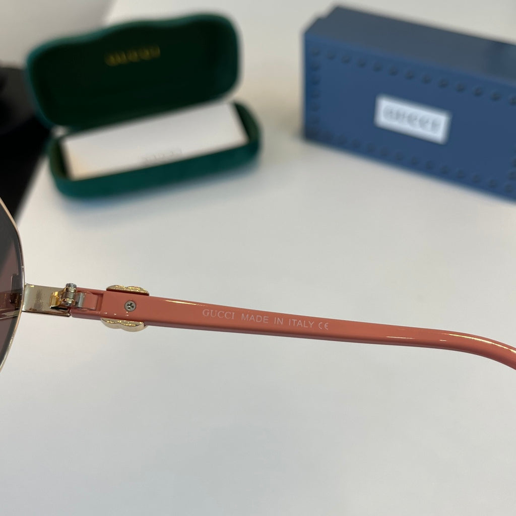 Gucci Oversized Red Lens Sunglasses for Men & Women - 381954 - detail image 10