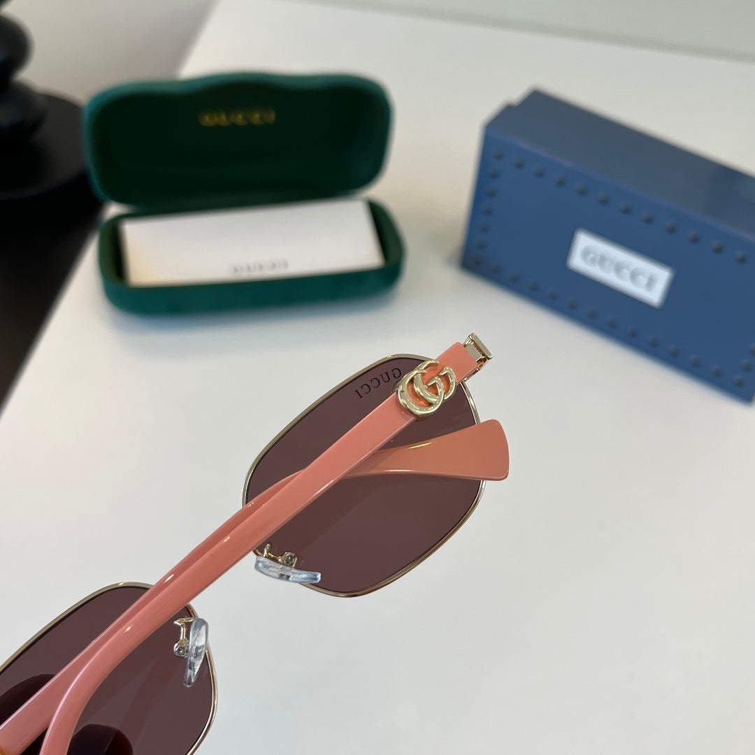 Gucci Oversized Red Lens Sunglasses for Men & Women - 381954 - detail image 6