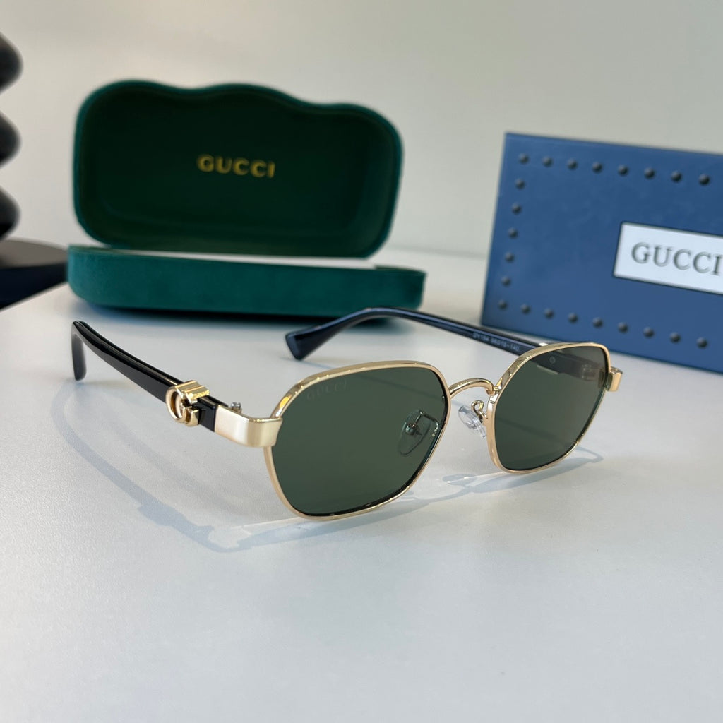 Gucci Oversized Silver Lens Sunglasses for Men & Women - 381955