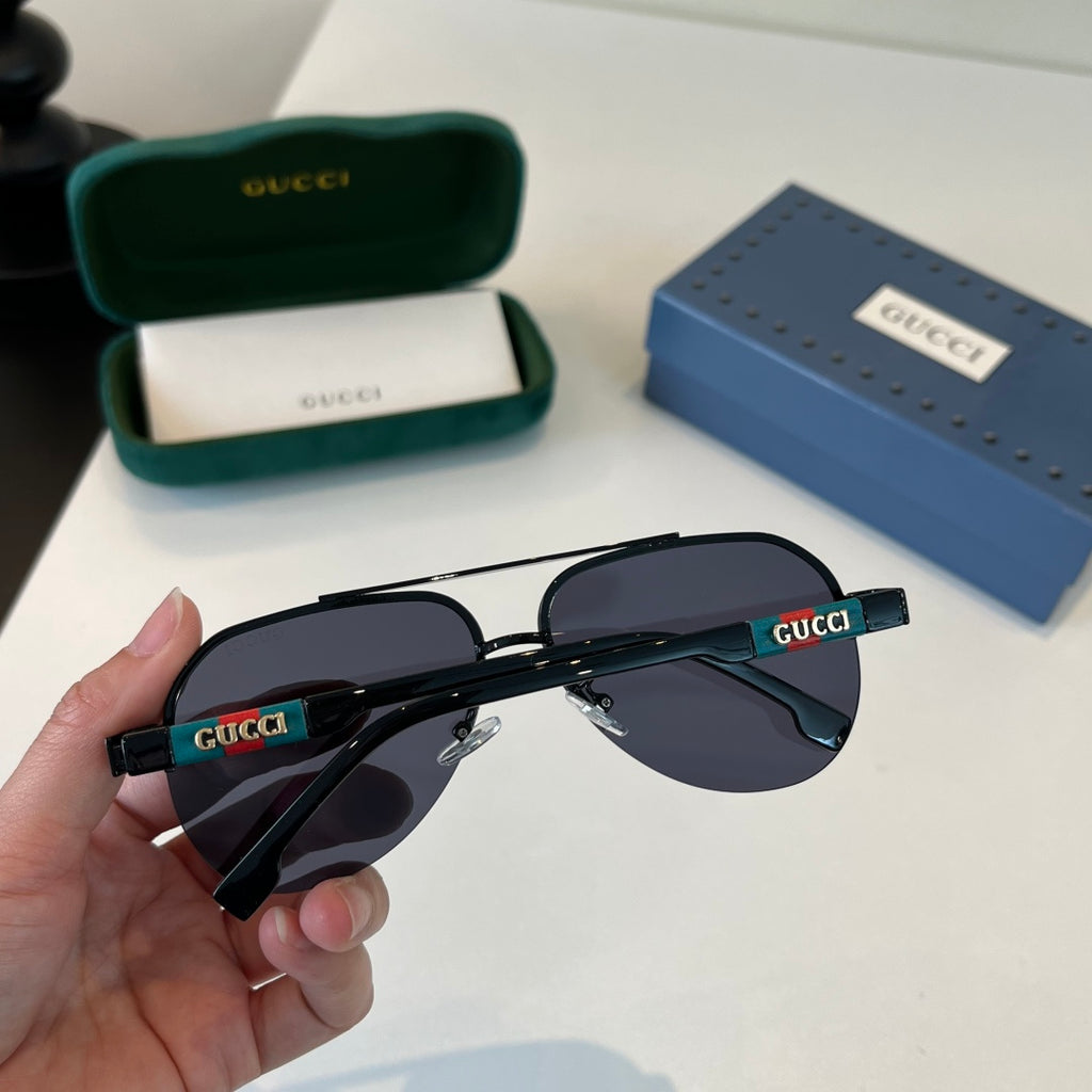 Gucci Fashion Black Lens Sunglasses for Men & Women - 381956 - detail image 8