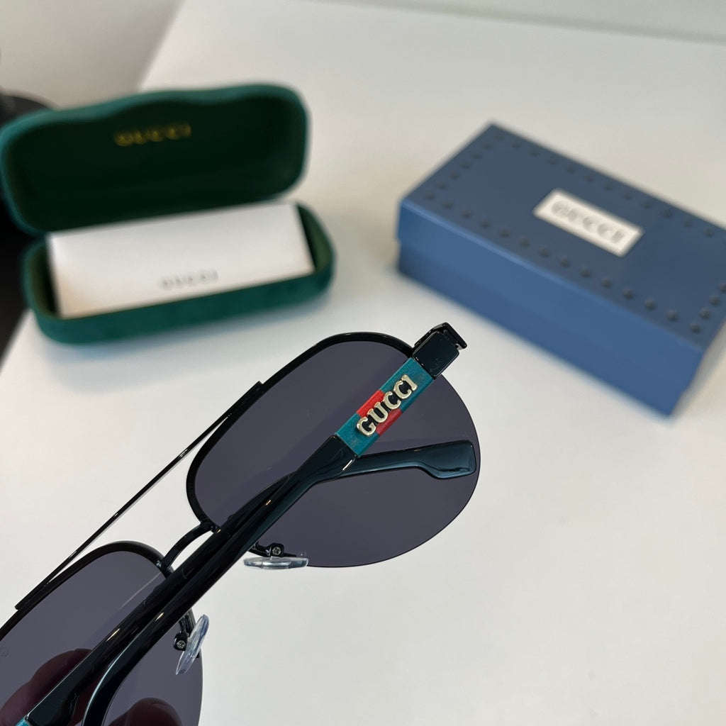Gucci Fashion Black Lens Sunglasses for Men & Women - 381956 - detail image 7