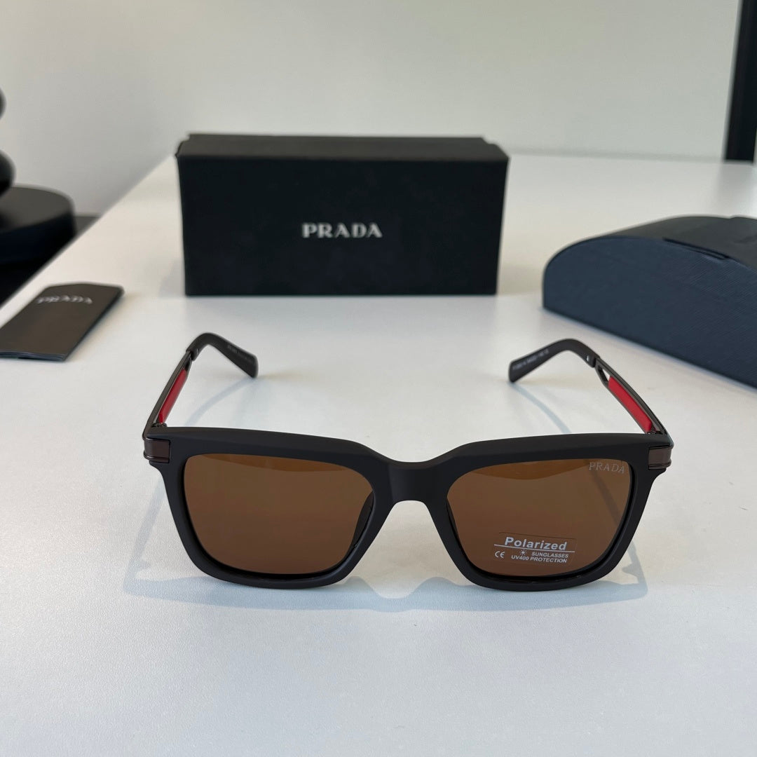 Prada Fashion Black Lens Sunglasses for Men - 382624 - detail image 2