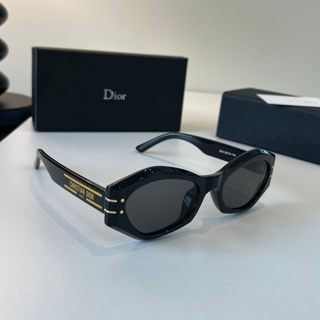 Dior Fashion Black Lens Sunglasses for Men & Women - 449135