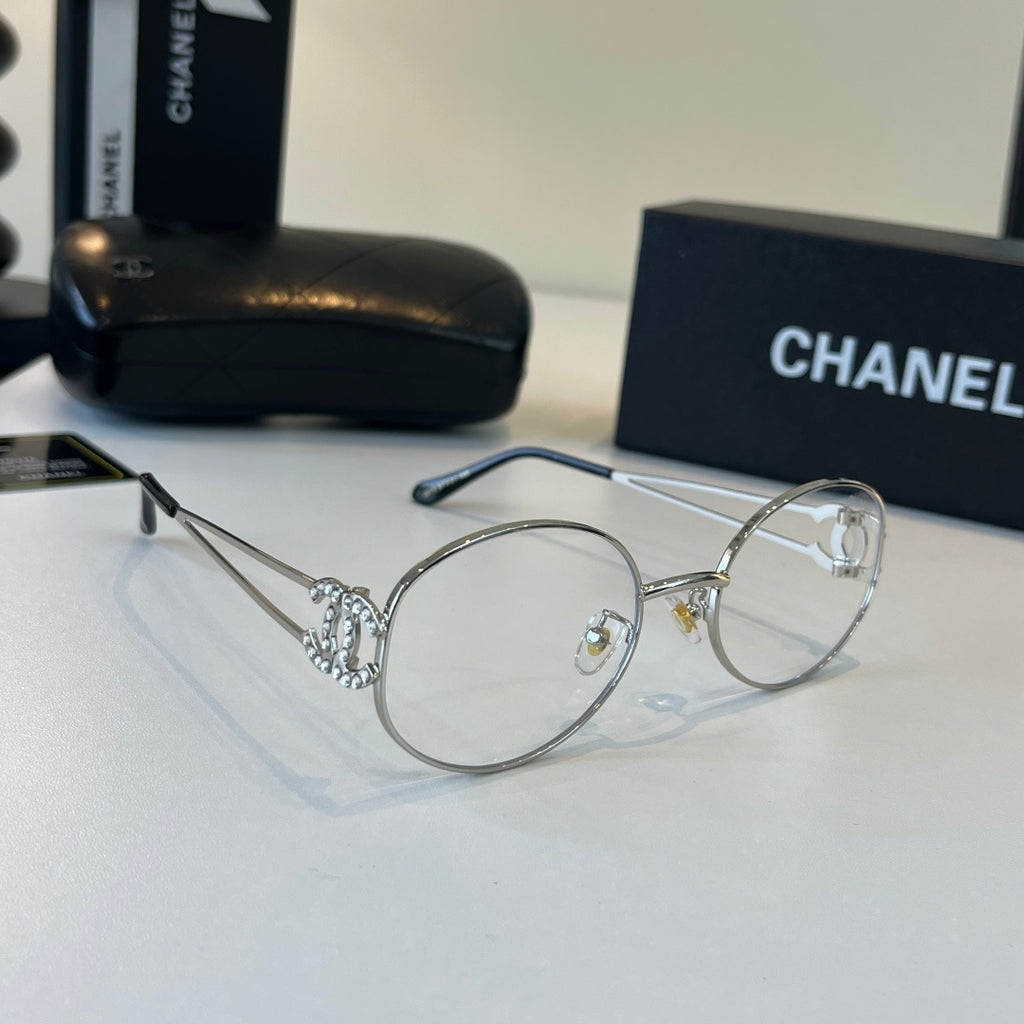 Chanel Metal Fashion Silver Lens Sunglasses for Men & Women - 415319