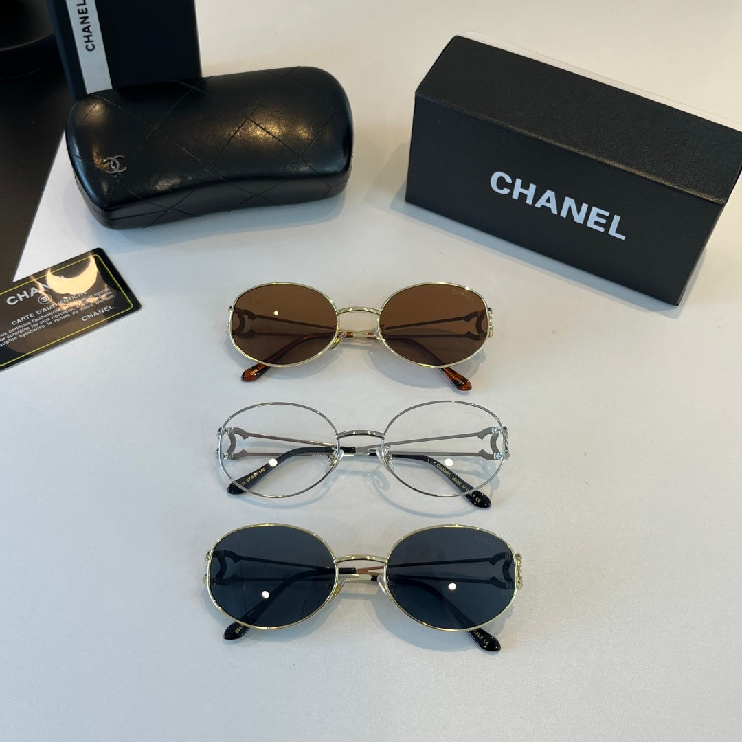 Chanel Metal Fashion Silver Lens Sunglasses for Men & Women - 415319 - detail image 12