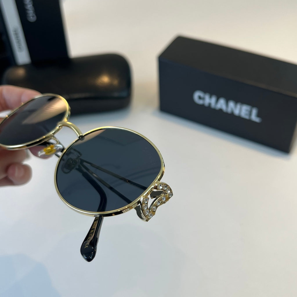 Chanel Metal Fashion Silver Lens Sunglasses for Men & Women - 415320 - detail image 7