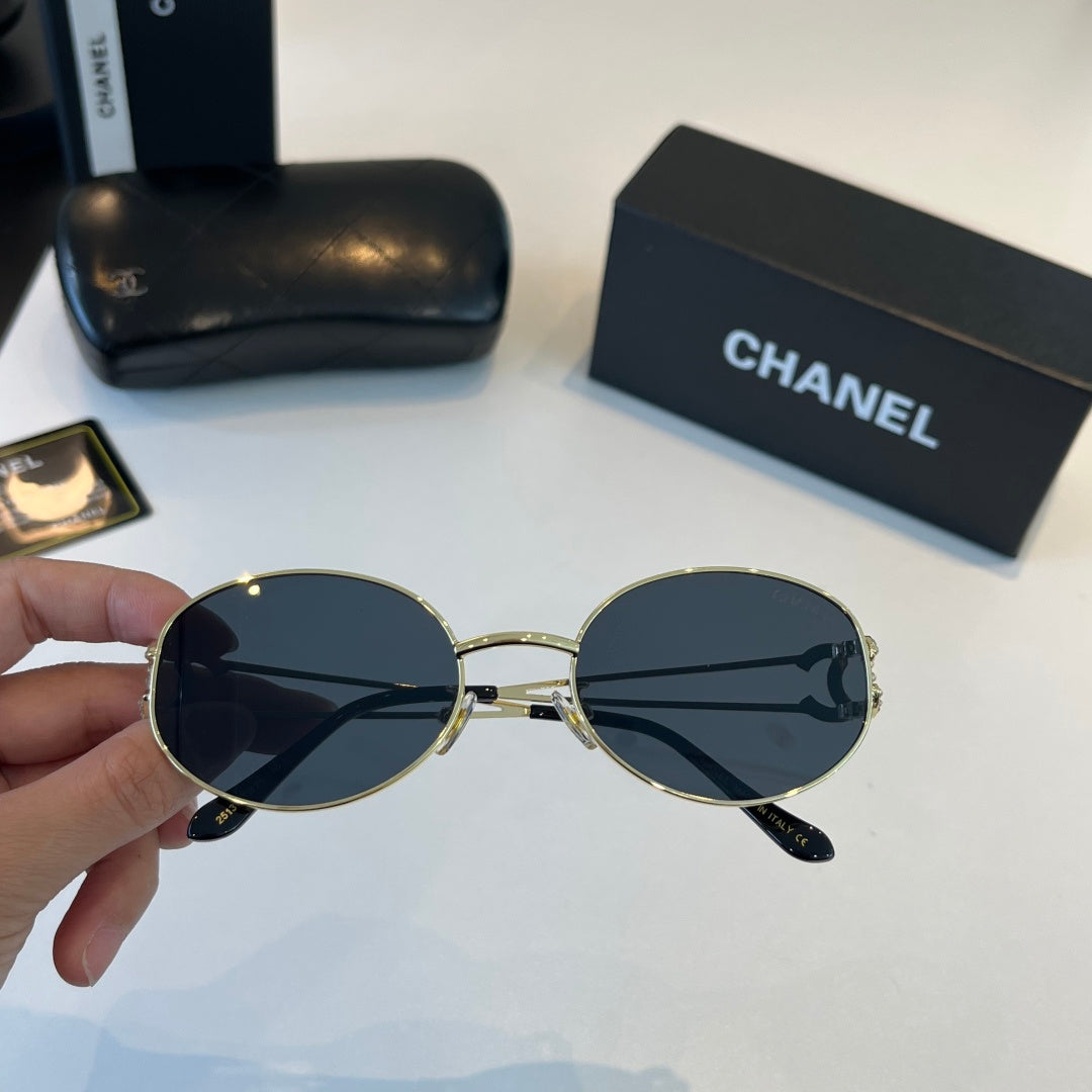 Chanel Metal Fashion Silver Lens Sunglasses for Men & Women - 415320 - detail image 6