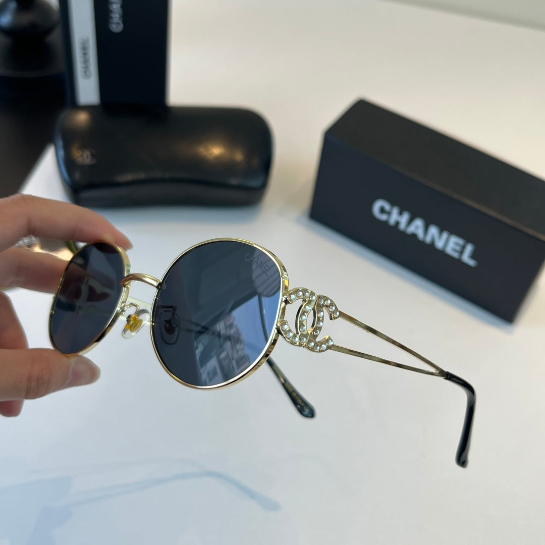 Chanel Metal Fashion Silver Lens Sunglasses for Men & Women - 415320 - detail image 4