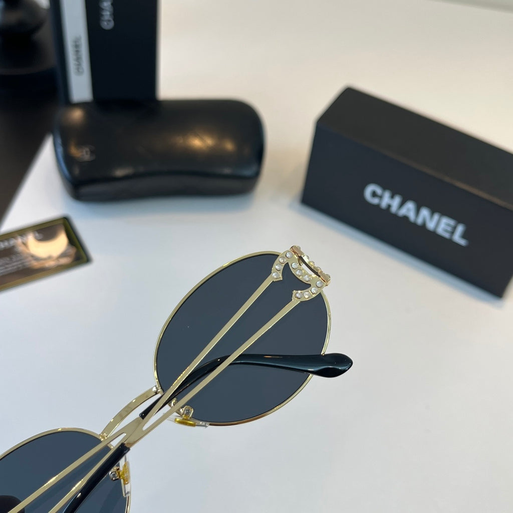 Chanel Metal Fashion Silver Lens Sunglasses for Men & Women - 415320 - detail image 8