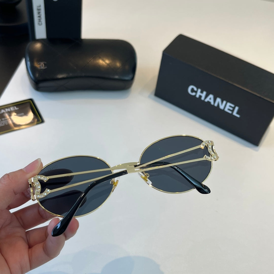 Chanel Metal Fashion Silver Lens Sunglasses for Men & Women - 415320 - detail image 9