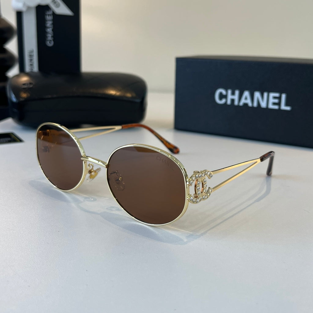Chanel Metal Fashion Brown Lens Sunglasses for Men & Women - 415321 - detail image 3