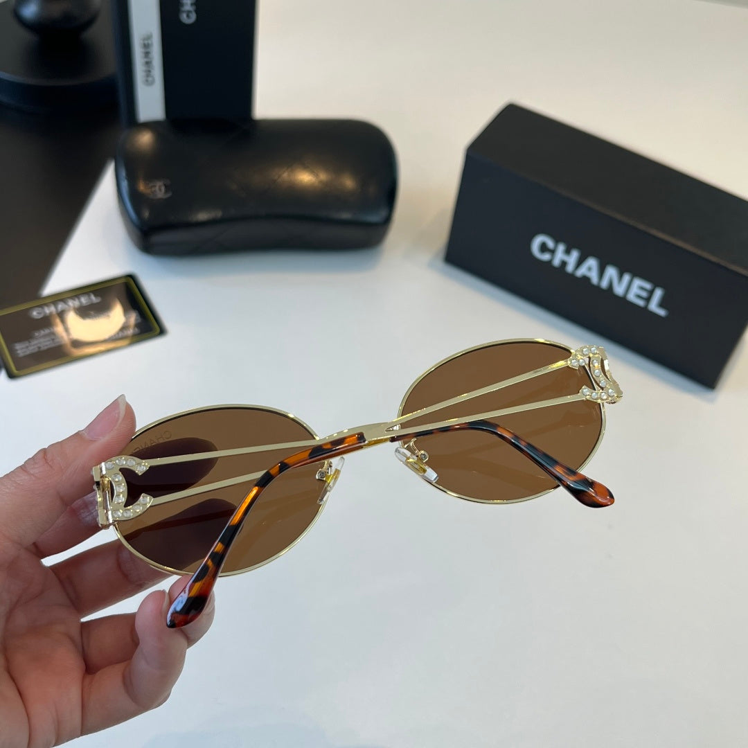 Chanel Metal Fashion Brown Lens Sunglasses for Men & Women - 415321 - detail image 8