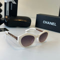 Chanel Fashion Silver Lens Sunglasses for Men & Women - 358099