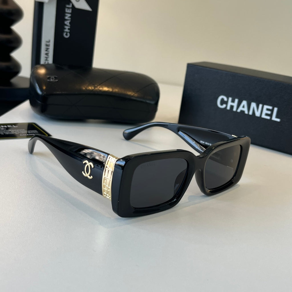 Chanel Fashion Black Lens Sunglasses for Men & Women - 398620