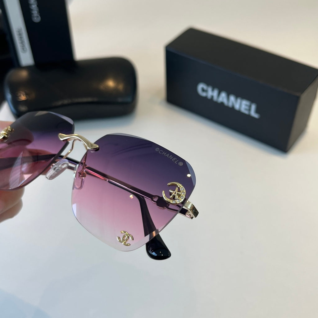 Chanel Fashion Purple Lens Sunglasses for Men & Women - detail image 5
