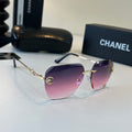 Chanel Fashion Purple Lens Sunglasses for Men & Women