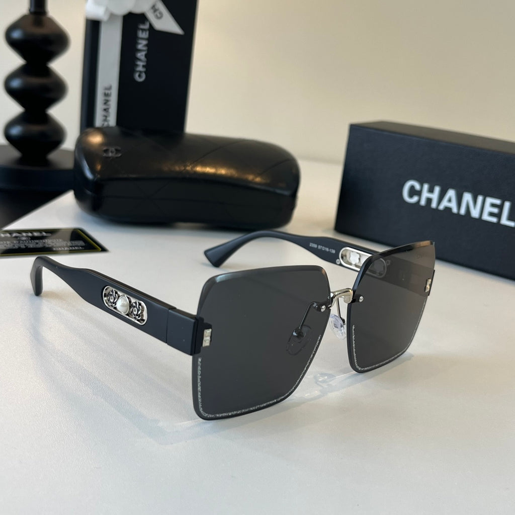 Chanel Fashion Black Lens Sunglasses for Men & Women - 398624