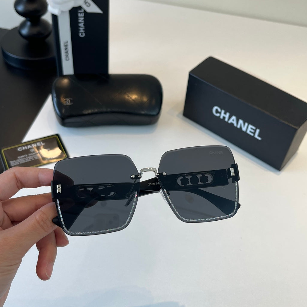 Chanel Fashion Black Lens Sunglasses for Men & Women - 358106 - detail image 6