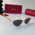 Cartier Lightweight Metal Rimless Silver Lens Sunglasses for Men & Wo - 399014