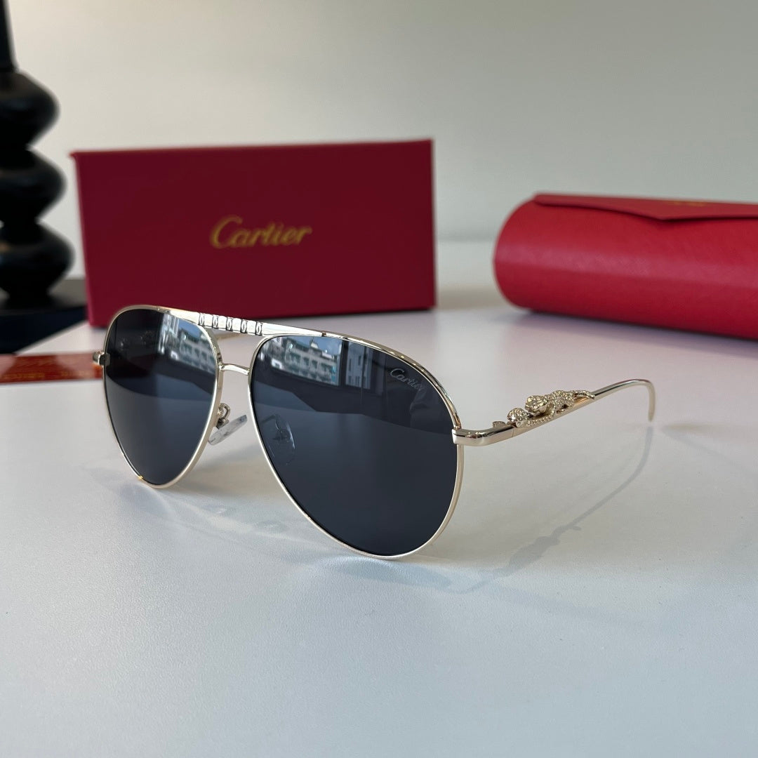 Cartier Lightweight Metal Rimless Silver Lens Sunglasses for Men & Wo - 358479 - detail image 3