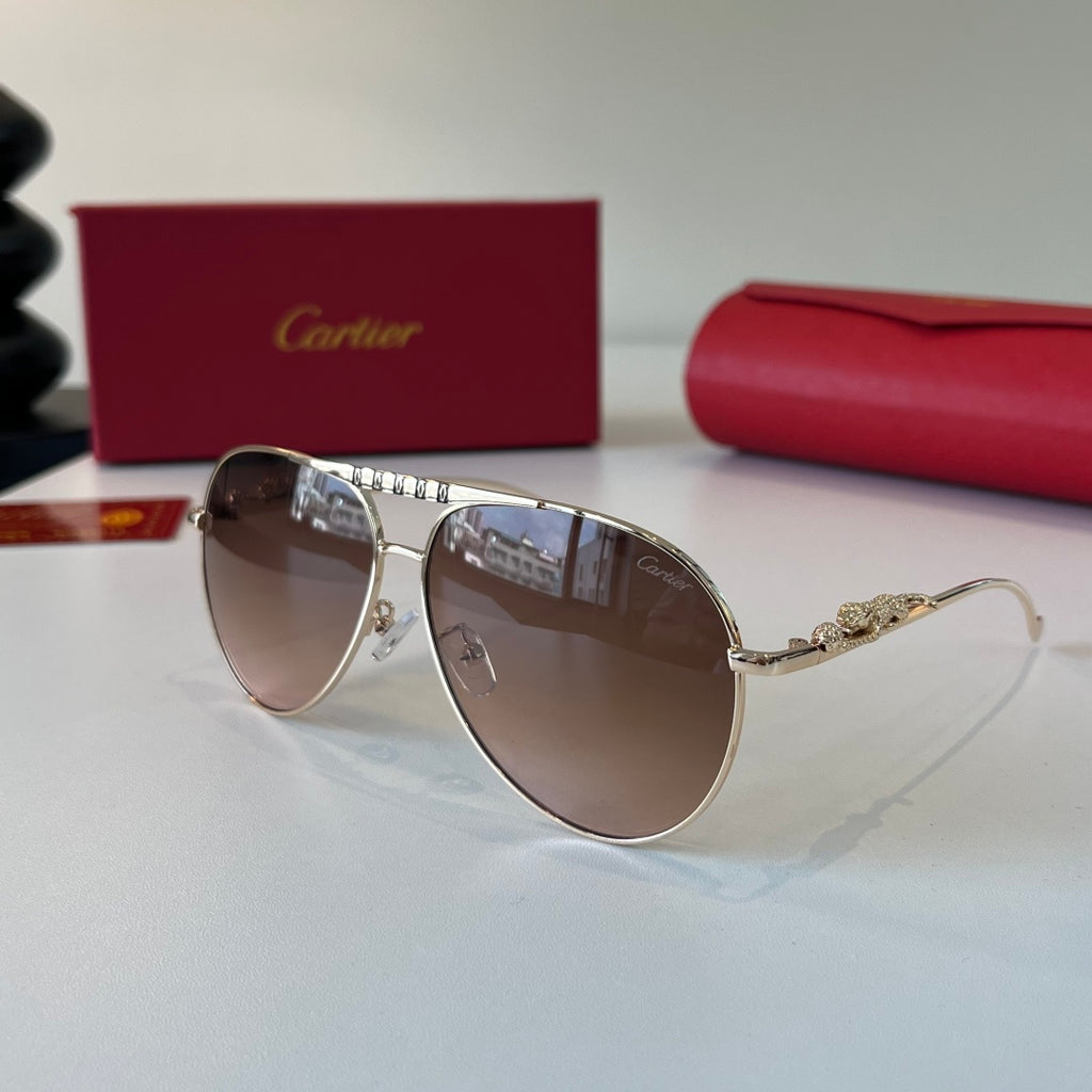 Cartier Lightweight Metal Rimless Red Lens Sunglasses for Men & Women - 358480 - detail image 3
