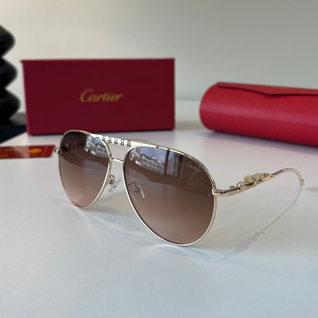 Cartier Lightweight Metal Rimless Red Lens Sunglasses for Men & Women - 358480 - detail image 3