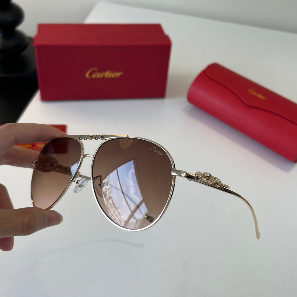 Cartier Lightweight Metal Rimless Red Lens Sunglasses for Men & Women - 358480 - detail image 4