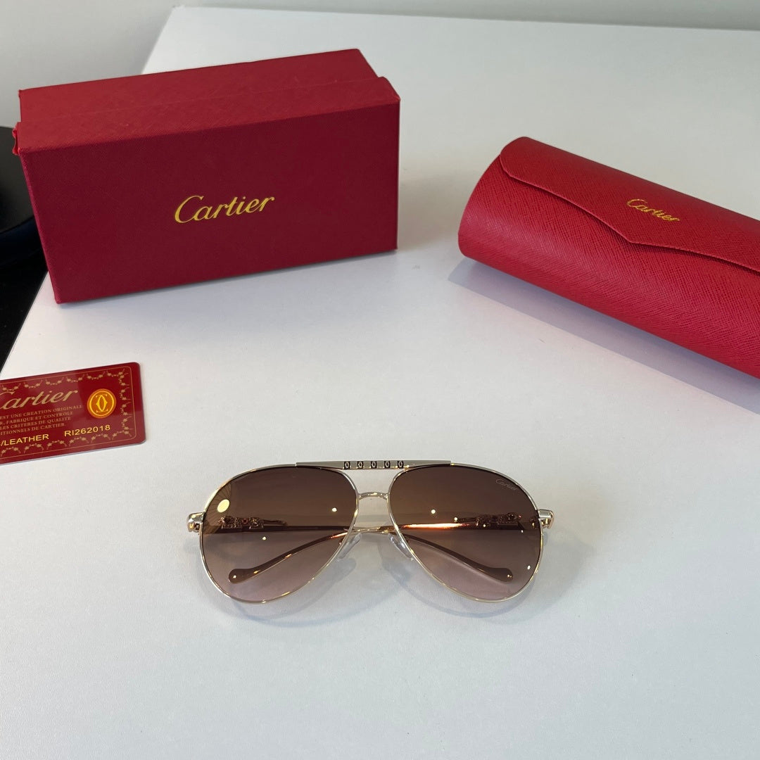 Cartier Lightweight Metal Rimless Red Lens Sunglasses for Men & Women - 358480 - detail image 6