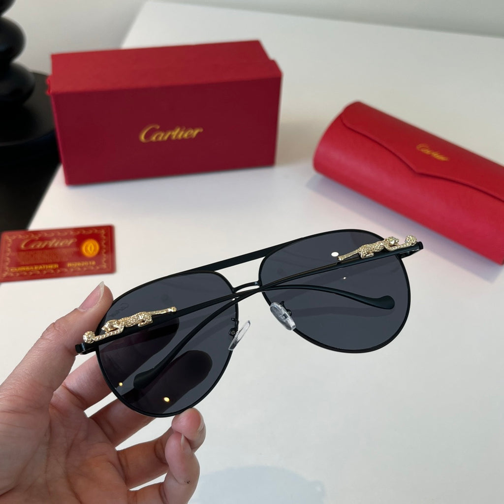 Cartier Lightweight Metal Rimless Silver Lens Sunglasses for Men & Wo - 358481 - detail image 7