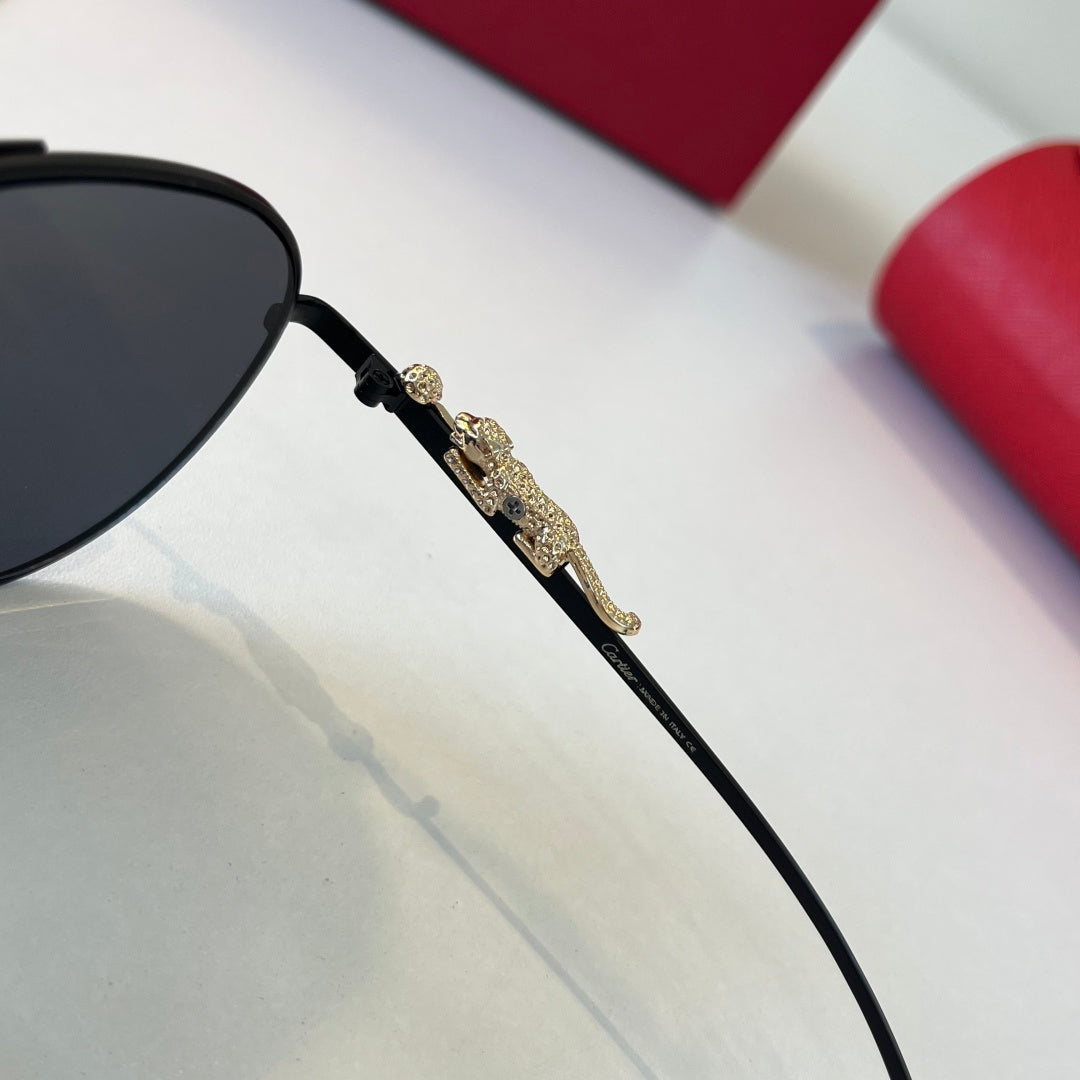 Cartier Lightweight Metal Rimless Silver Lens Sunglasses for Men & Wo - 358481 - detail image 10