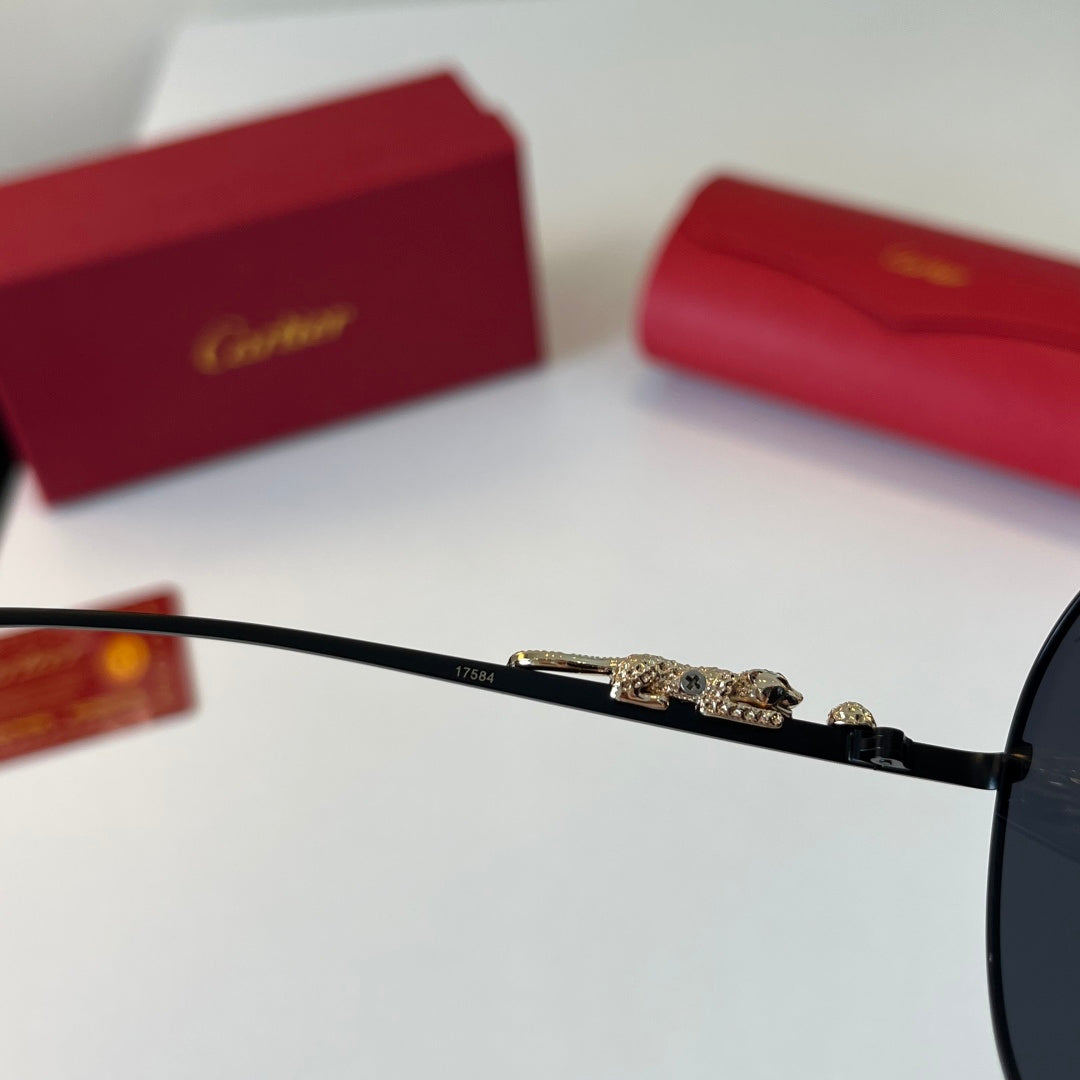 Cartier Lightweight Metal Rimless Silver Lens Sunglasses for Men & Wo - 358481 - detail image 9