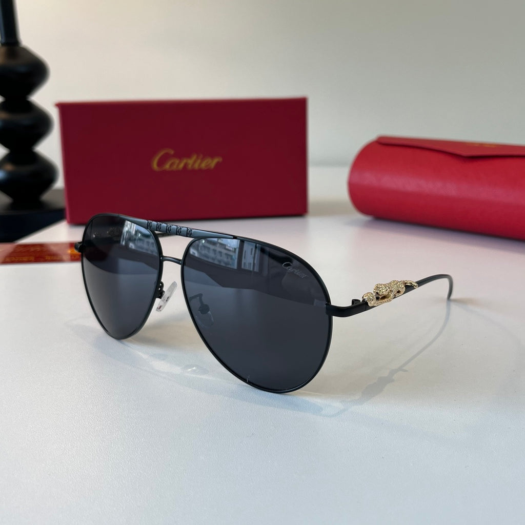 Cartier Lightweight Metal Rimless Silver Lens Sunglasses for Men & Wo - 358481 - detail image 2