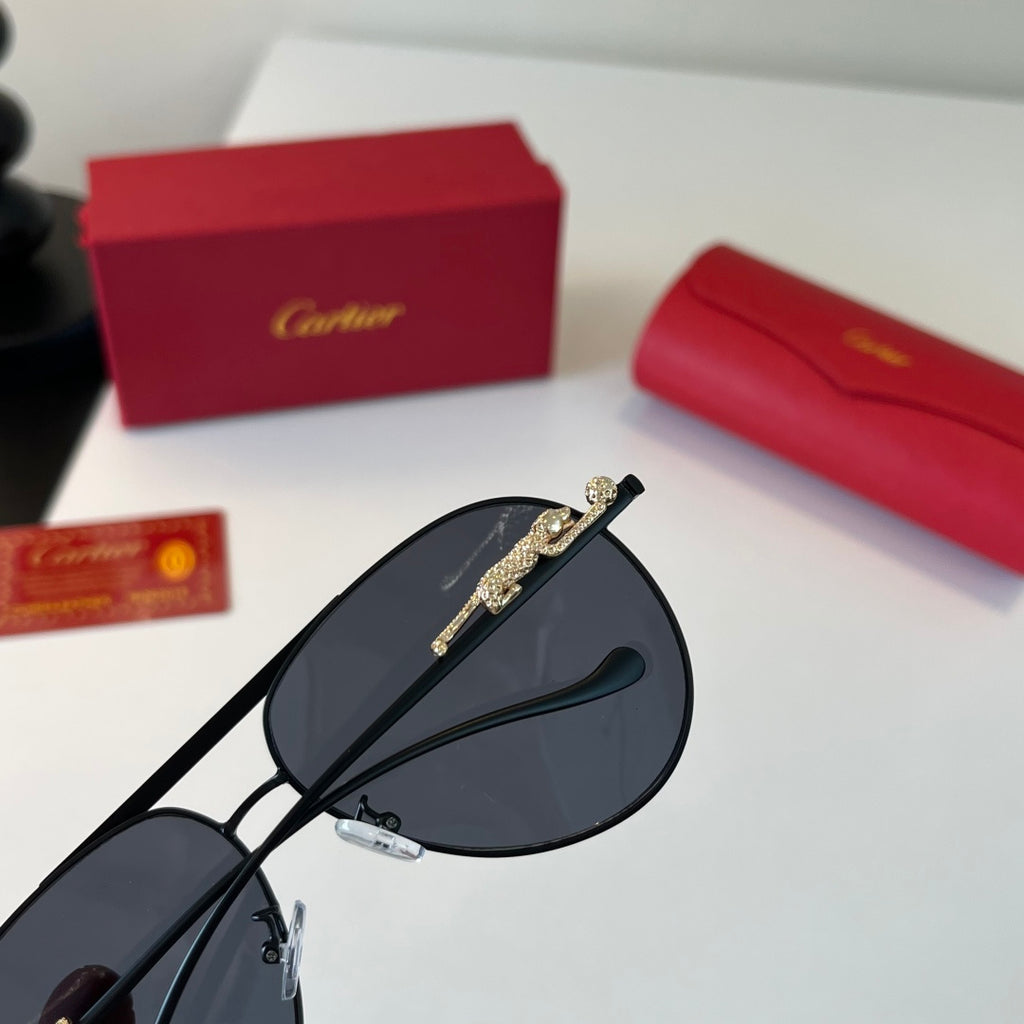 Cartier Lightweight Metal Rimless Silver Lens Sunglasses for Men & Wo - 358481 - detail image 6