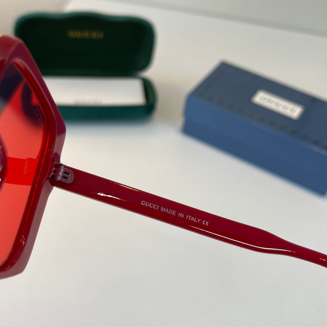 Gucci Oversized Red Lens Sunglasses for Men & Women - 398443 - detail image 10