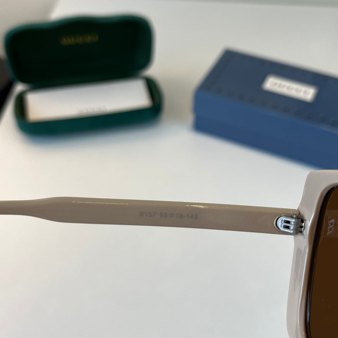 Gucci Oversized Brown Lens Sunglasses for Men & Women - 398444 - detail image 9