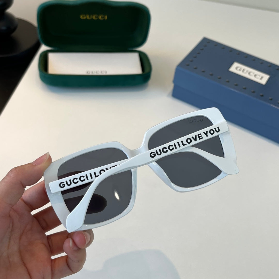 Gucci Oversized Silver Lens Sunglasses for Men & Women - 398445 - detail image 8
