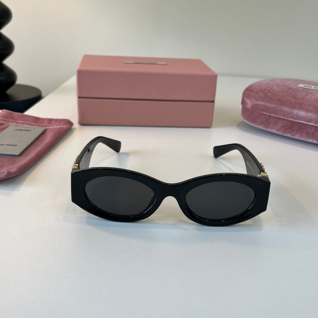 Miu Miu Cat-Eye Black Lens Sunglasses for Men & Women - 358666 - detail image 2