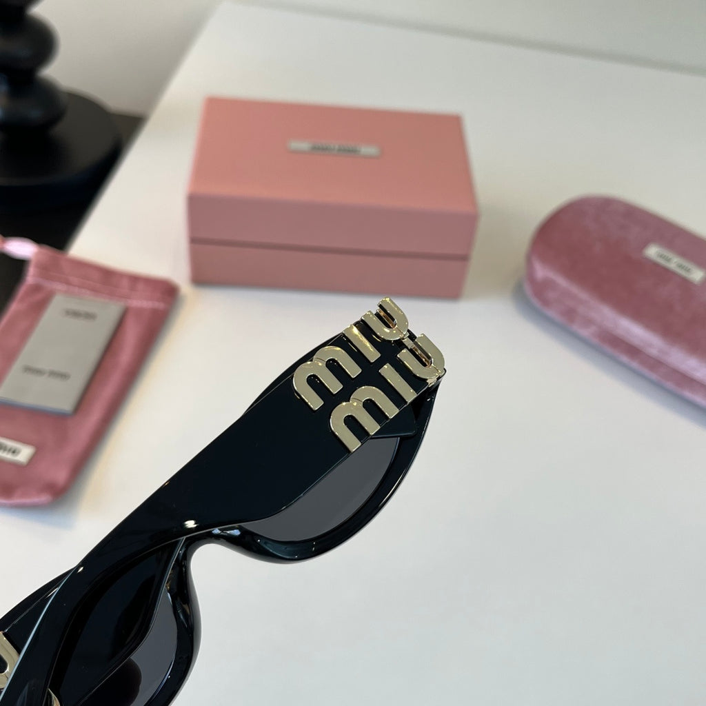 Miu Miu Cat-Eye Black Lens Sunglasses for Men & Women - 358666 - detail image 6