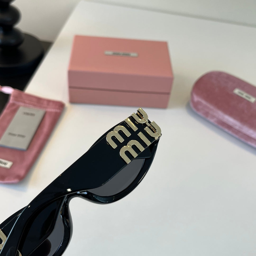 Miu Miu Cat-Eye Black Lens Sunglasses for Men & Women - 358666 - detail image 6