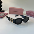 Miu Miu Cat-Eye Black Lens Sunglasses for Men & Women - 358666