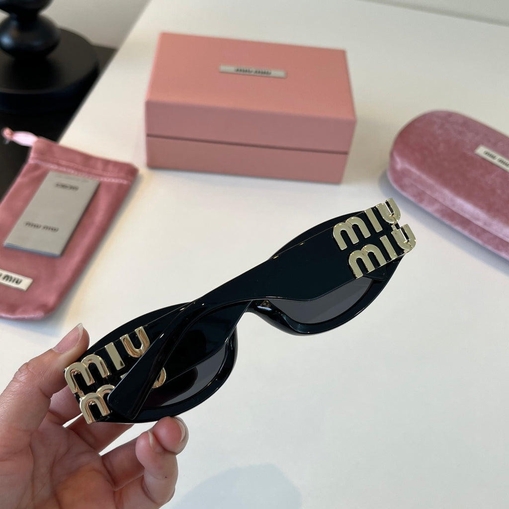 Miu Miu Cat-Eye Black Lens Sunglasses for Men & Women - 358666 - detail image 7