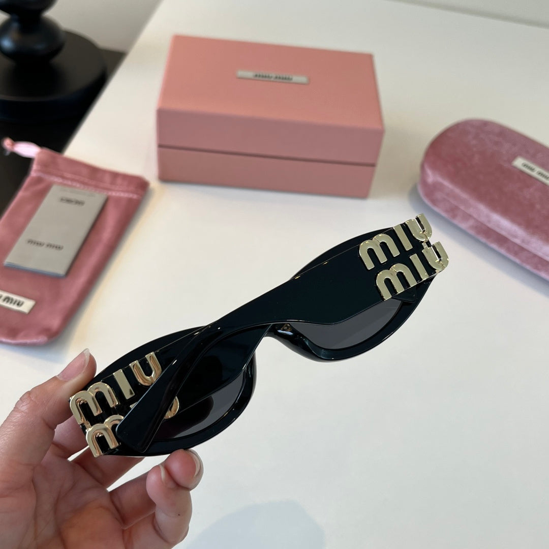 Miu Miu Cat-Eye Black Lens Sunglasses for Men & Women - 358666 - detail image 7