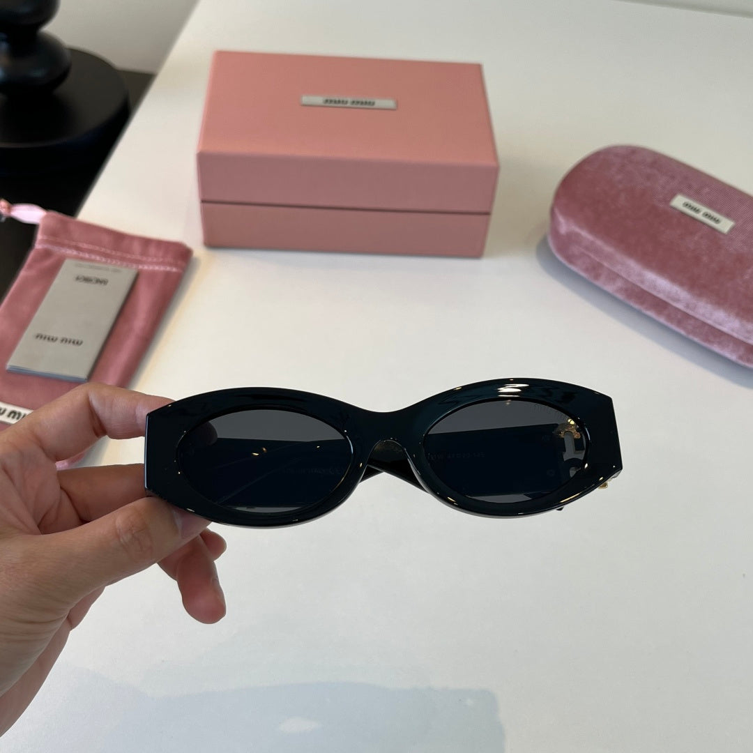 Miu Miu Cat-Eye Black Lens Sunglasses for Men & Women - 358666 - detail image 5